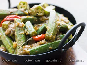 Бхажи из бамии (Bhindi Bhaji)