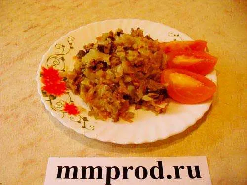 Рецепт приготовления тушеной капусты с куриной печенью