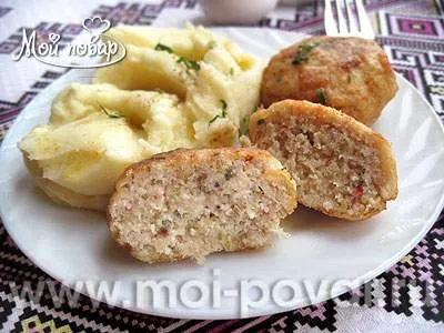 Котлеты рыбные с крабовыми палочками