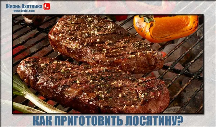 Как приготовить мясо лося