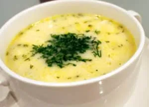 Суп с куриными сердечками и сырком плавленым