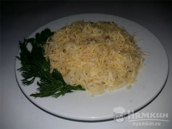 Ризотто с кальмаром и сыром